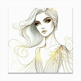 A lady 7 Canvas Print