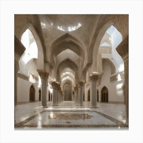 Interior Of A Mosque 1 Canvas Print