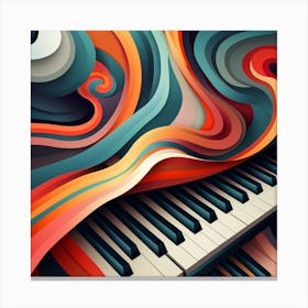 Abstract Piano 4 Canvas Print