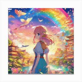 Rainbow In The Sky 4 Canvas Print