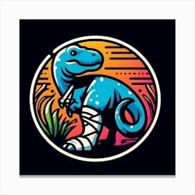 T - Rex Logo 1 Canvas Print