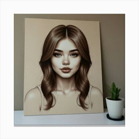 Portrait Of A Woman 3 Canvas Print