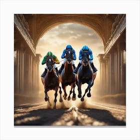 Horse Race 8 Canvas Print