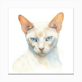 Chantilly Tiffany Cat Portrait 2 Canvas Print