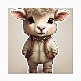 Cute Sheep Canvas Print