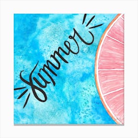 Summer Grapefruit. 1 Canvas Print