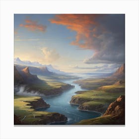 Landscape Painting Canvas Print