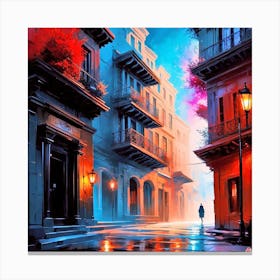 City At Night 5 Canvas Print