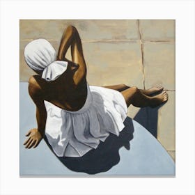 Woman in White Skirt Canvas Print