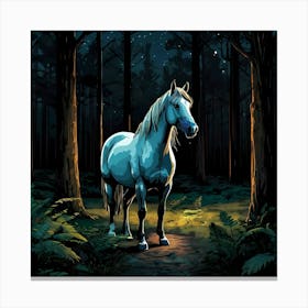 Moonlit Equine Canvas Print