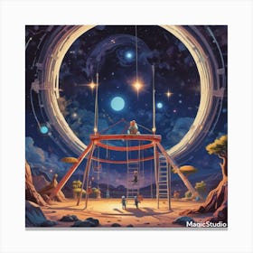 Space Playground Canvas Print