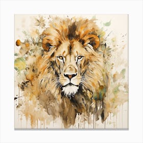 Lion Painting 4 Canvas Print