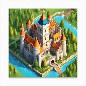 Castle In The Woods 2 Canvas Print