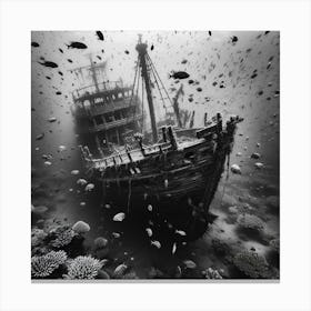 Wrecked Ship Canvas Print