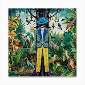 A Vibrant And Surreal Illustration Of A Tropical J 31 Gucqes3ufdmqqhyjkla Lrqnjcsqrwymaey Pj0anq Canvas Print