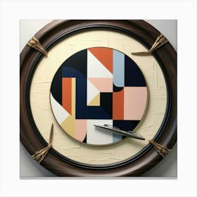 Abstract Clock Canvas Print