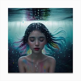 Underwater Girl 1 Canvas Print