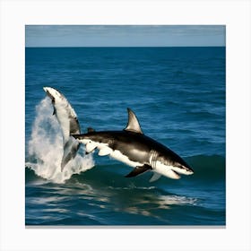 White Shark Canvas Print