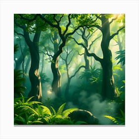 Forest - Forest Stock Videos & Royalty-Free Footage Canvas Print