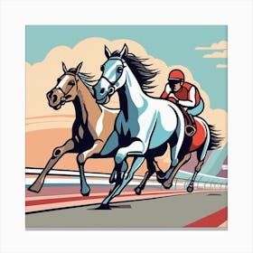 Horse Racing 13 Canvas Print