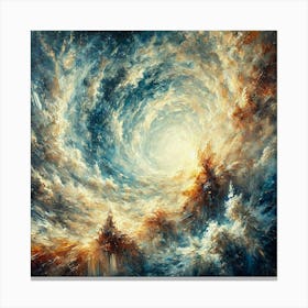 Of Light And Ice.AI Canvas Print