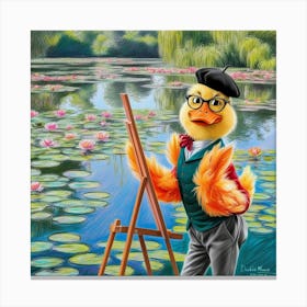 Artist Duck Canvas Print