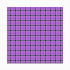 Purple Tartan 1 Canvas Print