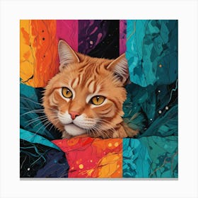 Cat In A Box Canvas Print