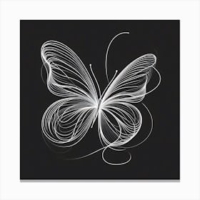 Butterfly Light Trace III Canvas Print