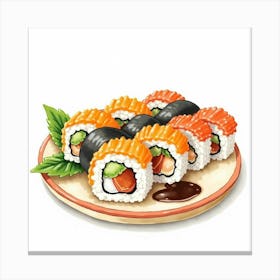 Sushi Plate 1 Canvas Print