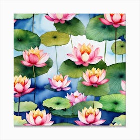 Water Lilies 6 Canvas Print