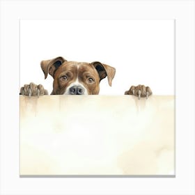 Staffordshire Bull Terrier Dog Canvas Print