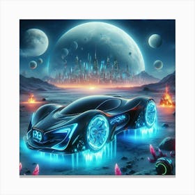 Futuristic car Canvas Print