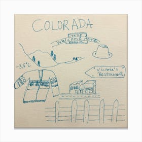 Colorado Roads 1978 Canvas Print