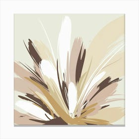 Beige Feathers Canvas Print