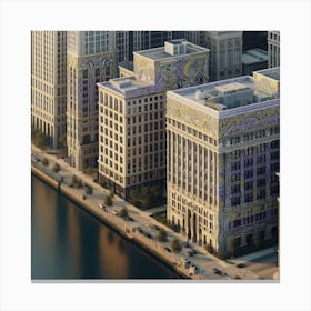 Chicago Skyline 1 Canvas Print