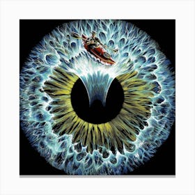 Lost In Your Eye Aquatic Square Canvas Print