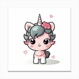 Cute Unicorn 500 Canvas Print