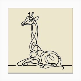 Giraffe Picasso style Canvas Print