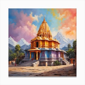 Hindu Temple 6 Canvas Print