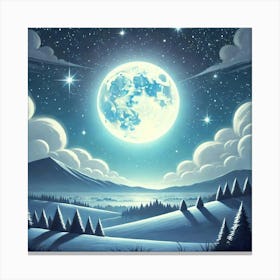 Full Moon In The Sky 42 Canvas Print