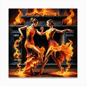 Flamenco Dancers Canvas Print