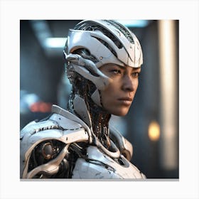 Robot Woman 6 Canvas Print