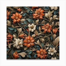 Floral Wallpaper 2 Canvas Print