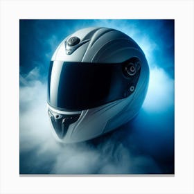 Helmet In Smoke Canvas Print