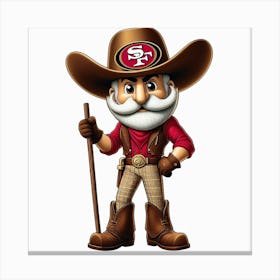 San Francisco 49ers Mascot 1 Canvas Print