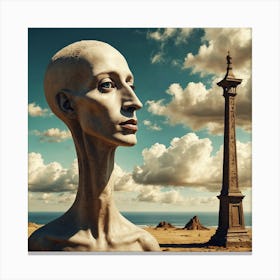 Alien Head 2 Canvas Print