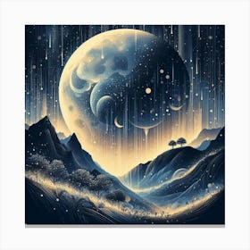 Moon In The Sky Canvas Print