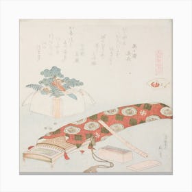 Akoya Shell, Katsushika Hokusai Canvas Print