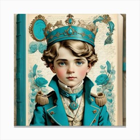 Prince In Blue Canvas Print